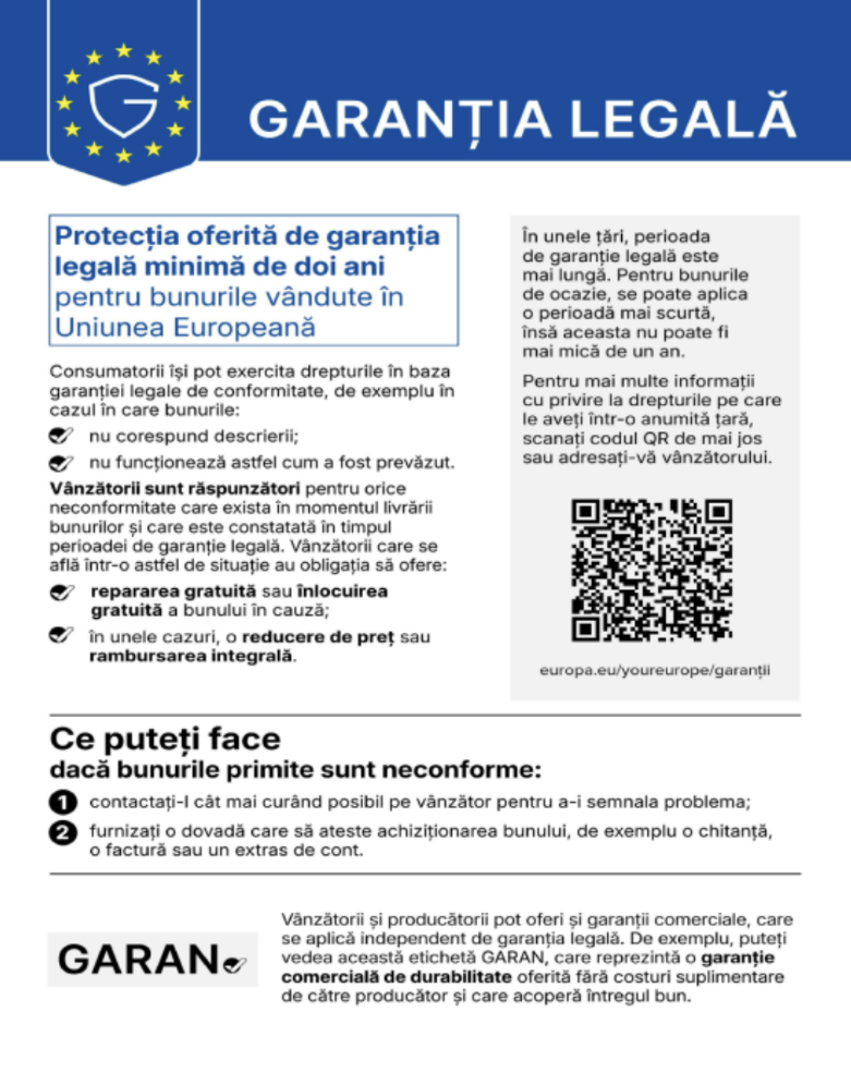 Garanția legală de conformitate în Uniunea Europeană