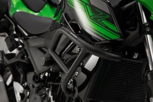 Crash bar negru Kawasaki Z400 (18-), Z500 (23-)., 3