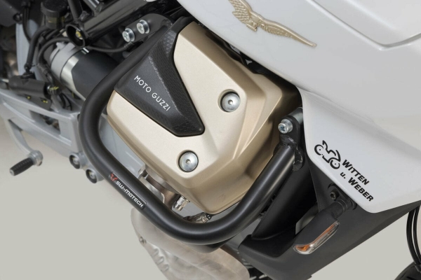 Crash Bar Negru. Moto Guzzi V100 Mandello S, Stelvio., 6