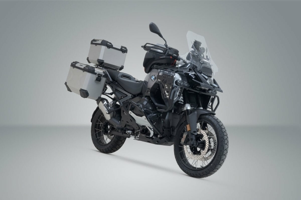 Set 3 cutii Adventure cu sistem fixare Silver. R 1300 GS Adv (24-). BMW top case holder., 4
