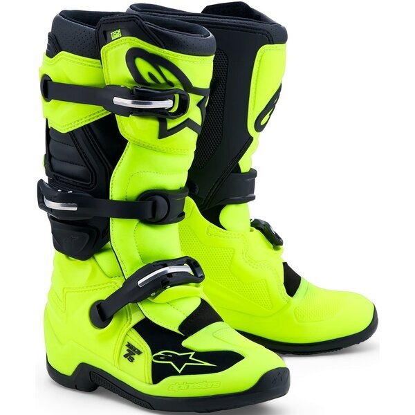Cizme cross-enduro copii ALPINESTARS TECH 7S YOUTH 37 Alb/Multicolor, 5