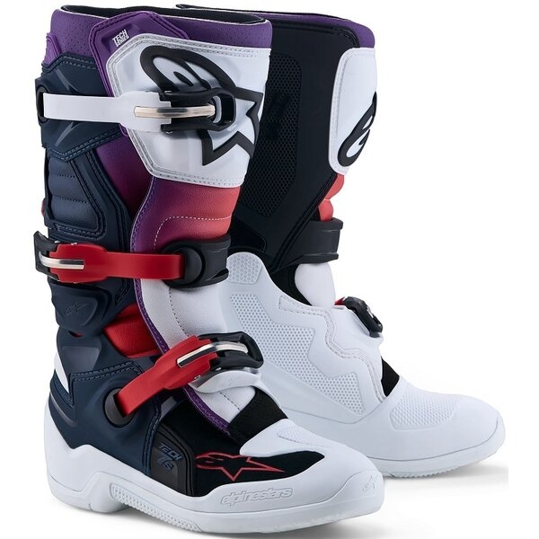 Cizme cross-enduro copii ALPINESTARS TECH 7S YOUTH 37 Alb/Multicolor, 7
