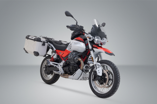 Sistem cutii laterale Trax Adv aluminiu Argintiu. 37 45 l. Moto Guzzi V85 TT   Strada (24-)., 3