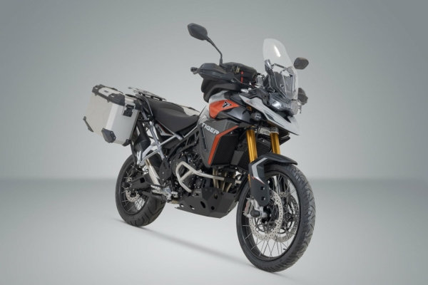 Sistem cutii laterale Trax Adv aluminiu Argintiu. 45 37 l. Triumph Tiger 900 GT Rally Pro., 6