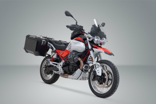 Sistem cutii laterale Trax Adv aluminiu Negru . 37 45 l. Moto Guzzi V85 TT   Strada (24-)., 6