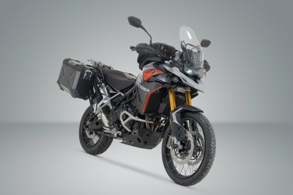 Sistem cutii laterale Trax Adv aluminiu Negru . 45 37 l. Triumph Tiger 900 GT Rally Pro., 4