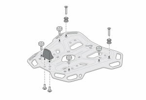 Sistem Top Case Dusc XL Negru 55 l. BMW R 1300 GS (23-). Top case holder., 5