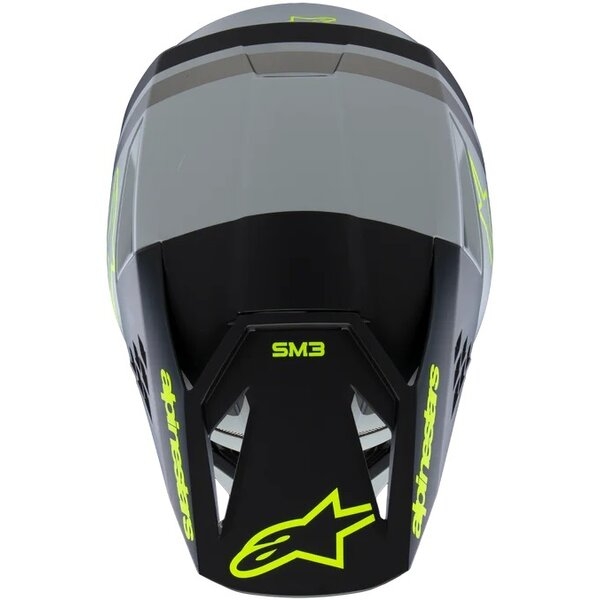 Casca cross-enduro de copii ALPINESTARS S-M3 YOUTH RADIUM ECE06 L Gri/Galben fluo, 9