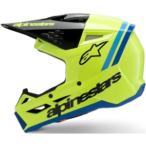 Casca cross-enduro de copii ALPINESTARS S-M3 YOUTH RADIUM ECE06 L Gri/Galben fluo, 8