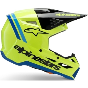 Casca cross-enduro de copii ALPINESTARS S-M3 YOUTH RADIUM ECE06 L Gri/Galben fluo, 10