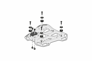 Trax Adv top case system Argintiu. Moto Guzzi V85 TT (24-)., 6