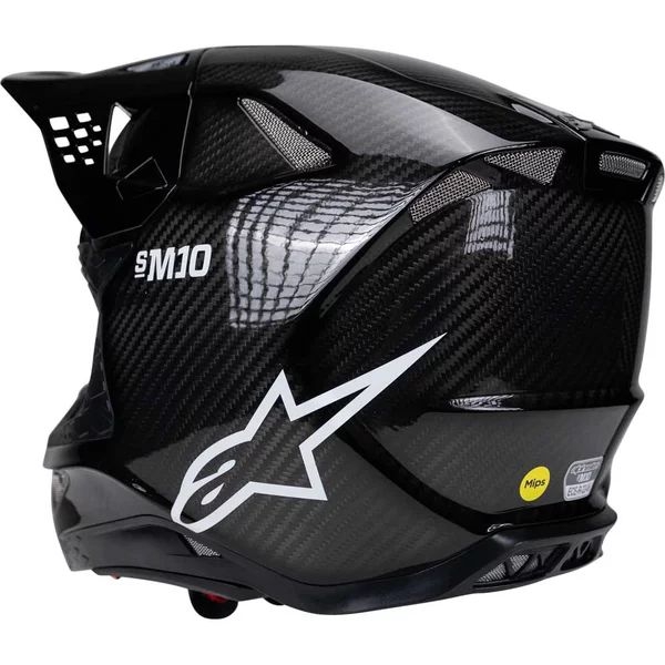 Casca cross-enduro ALPINESTARS SUPERTECH S-M10 CARBON FIM2 2026 M Negru, 4