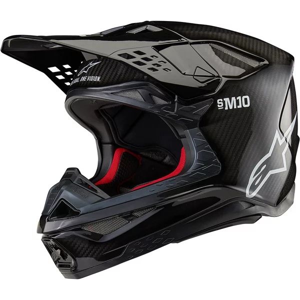 Casca cross-enduro ALPINESTARS SUPERTECH S-M10 CARBON FIM2 2026 M Negru, 11