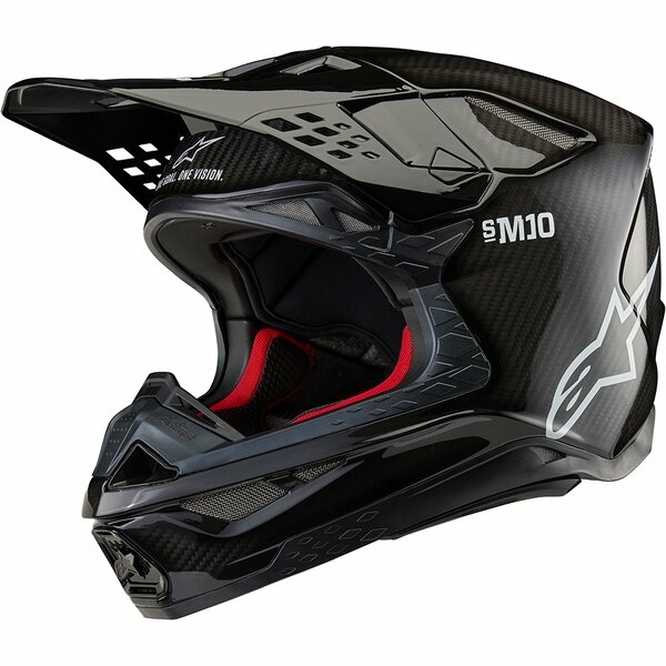 Casca cross-enduro ALPINESTARS SUPERTECH S-M10 CARBON FIM2 2026 M Negru