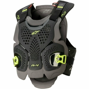 Armura Alpinestars A-4 MAX CHEST Negru/Antracit/Galben Fluo M/L, 3