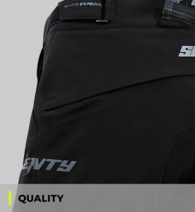 Pantaloni motociclete barbati Touring/Adventure Seventy All season model SD-PT9 Expedition culoare: negru - concept modular (pantaloni laminati; waterproof si pe exterior) - 2XL