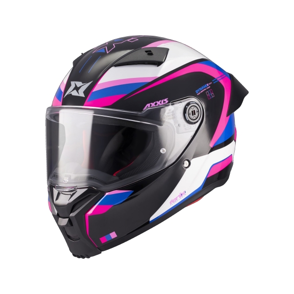 Casca integrala Axxis Fenix Turbulence B8 roz lucios - tip viziera: MT-V-31B - DKS429 - S (55/56cm), 4