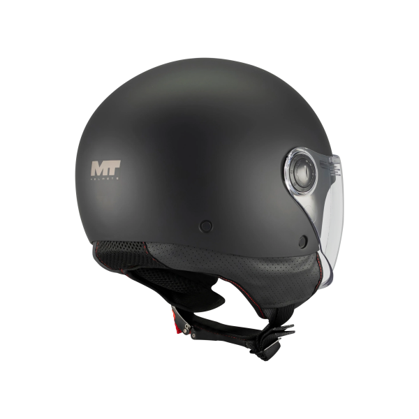 Casca open face motociclete MT Street S Pure A1 negru mat - omologare noua ECE 22.06 - L (59/60cm), 3
