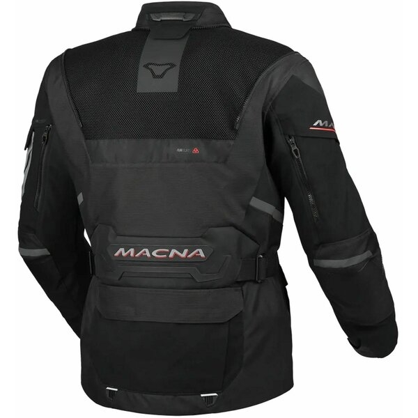 Geaca textil impermeabila touring/adventure MACNA FLEXODUS S Gri/Negru, 4