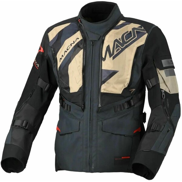 Geaca textil impermeabila touring/adventure MACNA FLEXODUS S Gri/Negru, 13