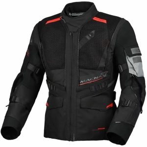 Geaca textil impermeabila touring/adventure MACNA FLEXODUS S Gri/Negru, 22