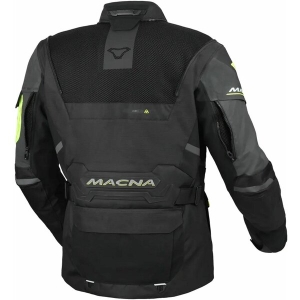 Geaca textil impermeabila touring/adventure MACNA FLEXODUS Night Eye™ S Negru Night Eye/Galben fluo, 6