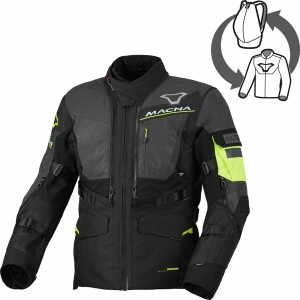 Geaca textil impermeabila touring/adventure MACNA FLEXODUS Night Eye™ XXL Negru Night Eye/Galben fluo, 5