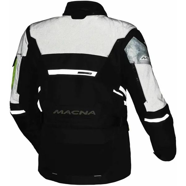 Geaca textil impermeabila touring/adventure MACNA FLEXODUS Night Eye™ 3XL Negru Night Eye/Galben fluo, 11