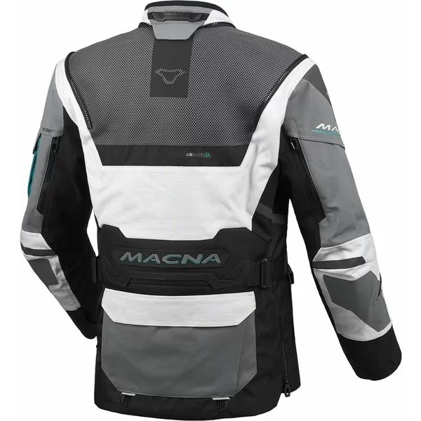 Geaca dama textil impermeabila touring/adventure MACNA FLEXODUS XS Gri/Negru/Verde, 16