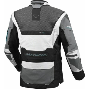 Geaca dama textil impermeabila touring/adventure MACNA FLEXODUS XS Gri/Negru/Verde