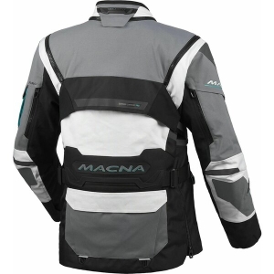 Geaca dama textil impermeabila touring/adventure MACNA FLEXODUS XS Gri/Negru/Verde, 3