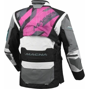 Geaca dama textil impermeabila touring/adventure MACNA FLEXODUS XS Gri/Negru/Verde, 8