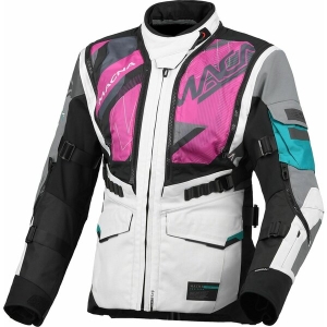 Geaca dama textil impermeabila touring/adventure MACNA FLEXODUS XS Gri/Negru/Verde, 11