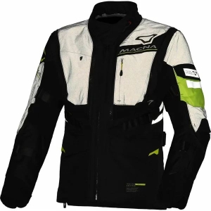 Geaca dama textil impermeabila touring/adventure MACNA FLEXODUS Night Eye™ XS Negru Night Eye/Galben fluo, 13