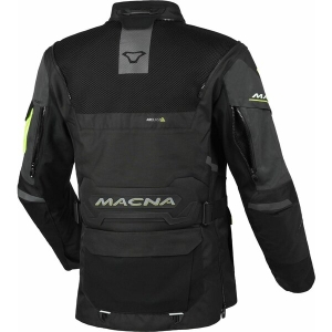 Geaca dama textil impermeabila touring/adventure MACNA FLEXODUS Night Eye™ M Negru Night Eye/Galben fluo, 5