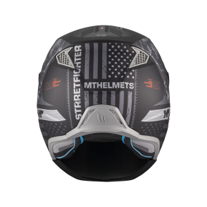 Casca MT Streetfighter SV S Belic B2 gri/negru mat (ochelari soare integrati) - masca (protectie) barbie si cozoroc detasabile - omologare noua ECE 22.06 - S (55/56cm), 5