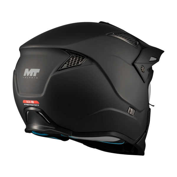 Casca MT Streetfighter SV S Pure A1 negru mat (ochelari soare integrati) - masca (protectie) barbie si cozoroc detasabile - omologare noua ECE 22.06 - S (55/56cm), 5