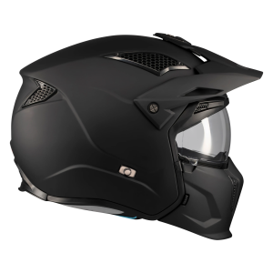 Casca MT Streetfighter SV S Pure A1 negru mat (ochelari soare integrati) - masca (protectie) barbie si cozoroc detasabile - omologare noua ECE 22.06 - S (55/56cm), 4