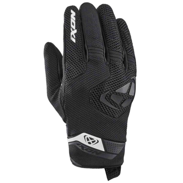 Manusi barbati Roadster vara textil/piele Ixon model MIG 2 Air Flow MS culoare: negru/alb - degete tactile - Negru/alb , 2XL (11/12), 4