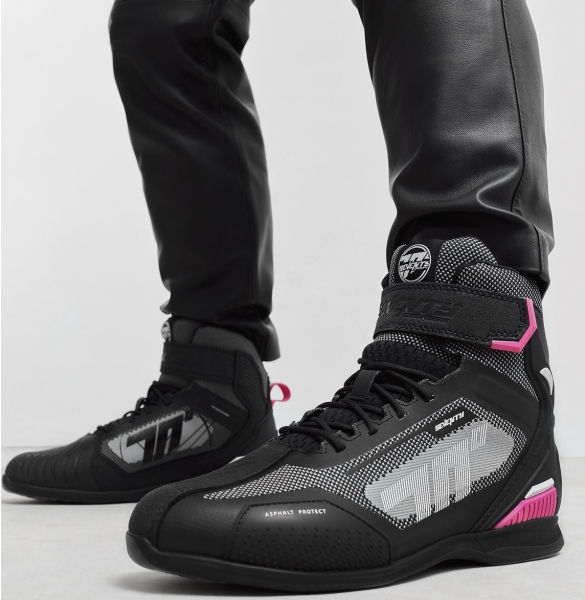 Ghete (cizme) moto Racing femei Seventy model SD-BR2 Veloce culoare: negru/roz - Negru/roz , 40, 4