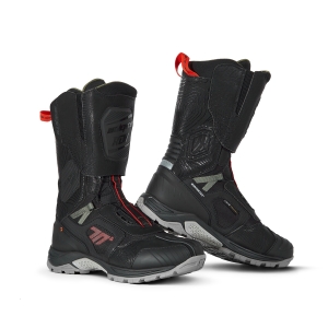 Ghete (cizme) moto Adventure (Touring) Unisex Seventy model SD-BA6 Stelvio culoare: negru/rosu/verde - Negru/rosu/verde , 39, 3