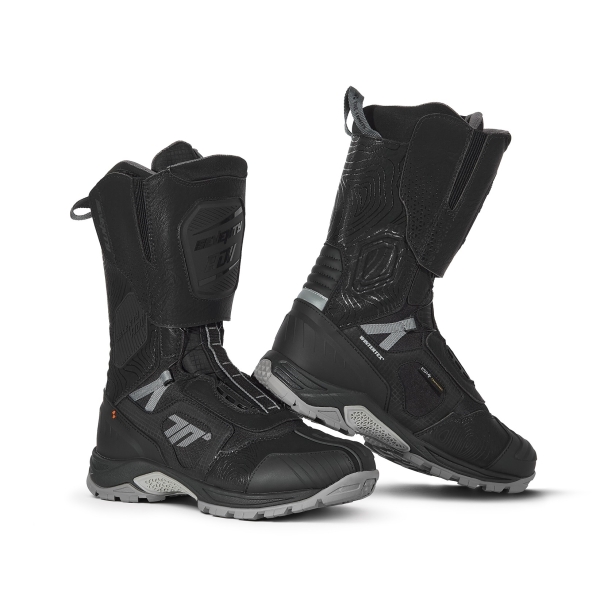 Ghete (cizme) moto Adventure (Touring) Unisex Seventy model SD-BA6 Stelvio culoare: negru/gri - Negru/gri , 40, 2