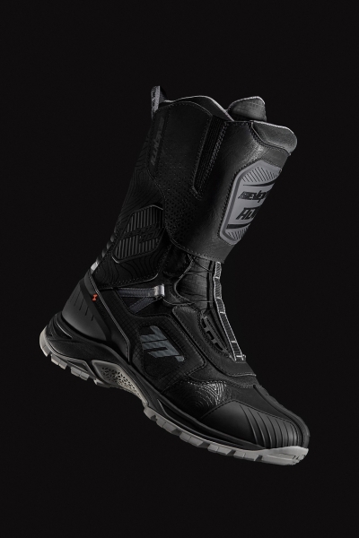 Ghete (cizme) moto Adventure (Touring) Unisex Seventy model SD-BA6 Stelvio culoare: negru/gri - Negru/gri , 42, 5