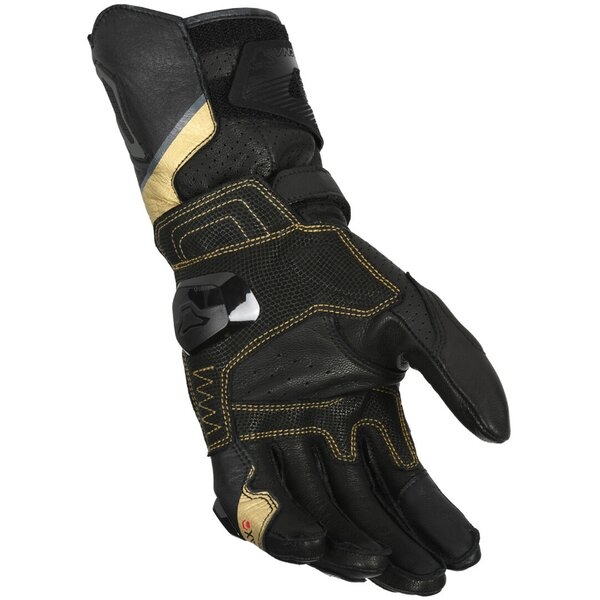 Manusi de piele sport dama MACNA PROTEGO L Negru/Auriu, 5