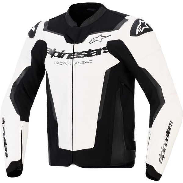 Geaca de piele sport ALPINESTARS GP FORCE V2 Alb/Negru 48, 11