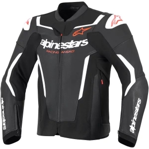 Geaca de piele sport ALPINESTARS GP FORCE V2 54 Negru/Albastru/Rosu fluo, 14