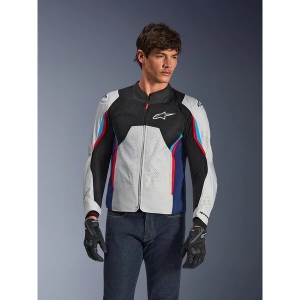 Geaca textil de vara ALPINESTARS AST V3 AIR M Argintiu/Albastru/Rosu
