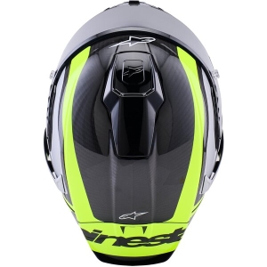 Casca integrala sport ALPINESTARS SUPERTECH R10 CARBON ARIUS S Negru/Alb/Galben Fluo, 15