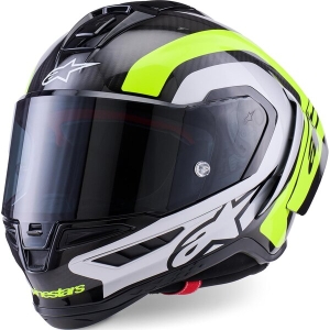 Casca integrala sport ALPINESTARS SUPERTECH R10 CARBON ARIUS XL Negru/Alb/Albastru, 3