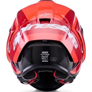 Casca integrala sport ALPINESTARS SUPERTECH R10 CARBON ARIUS XXL Negru/Alb/Rosu, 16